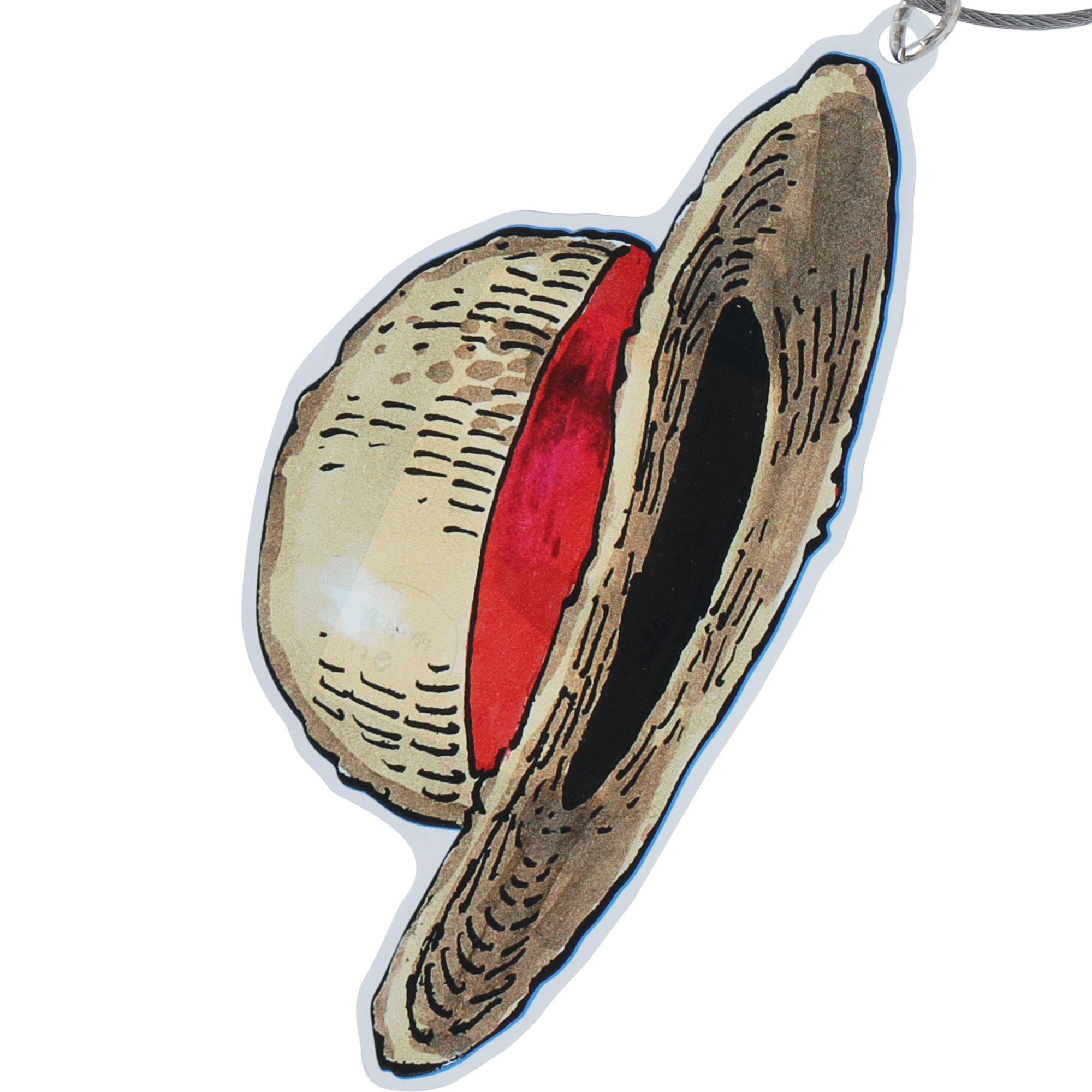 ワンピース　ONE PIECE　ルフィの麦わら帽子　大きなアクリルキーホルダー ONE PIECE』大きなアクリルキーホルダー ルフィの麦わら帽子 ＜ONE