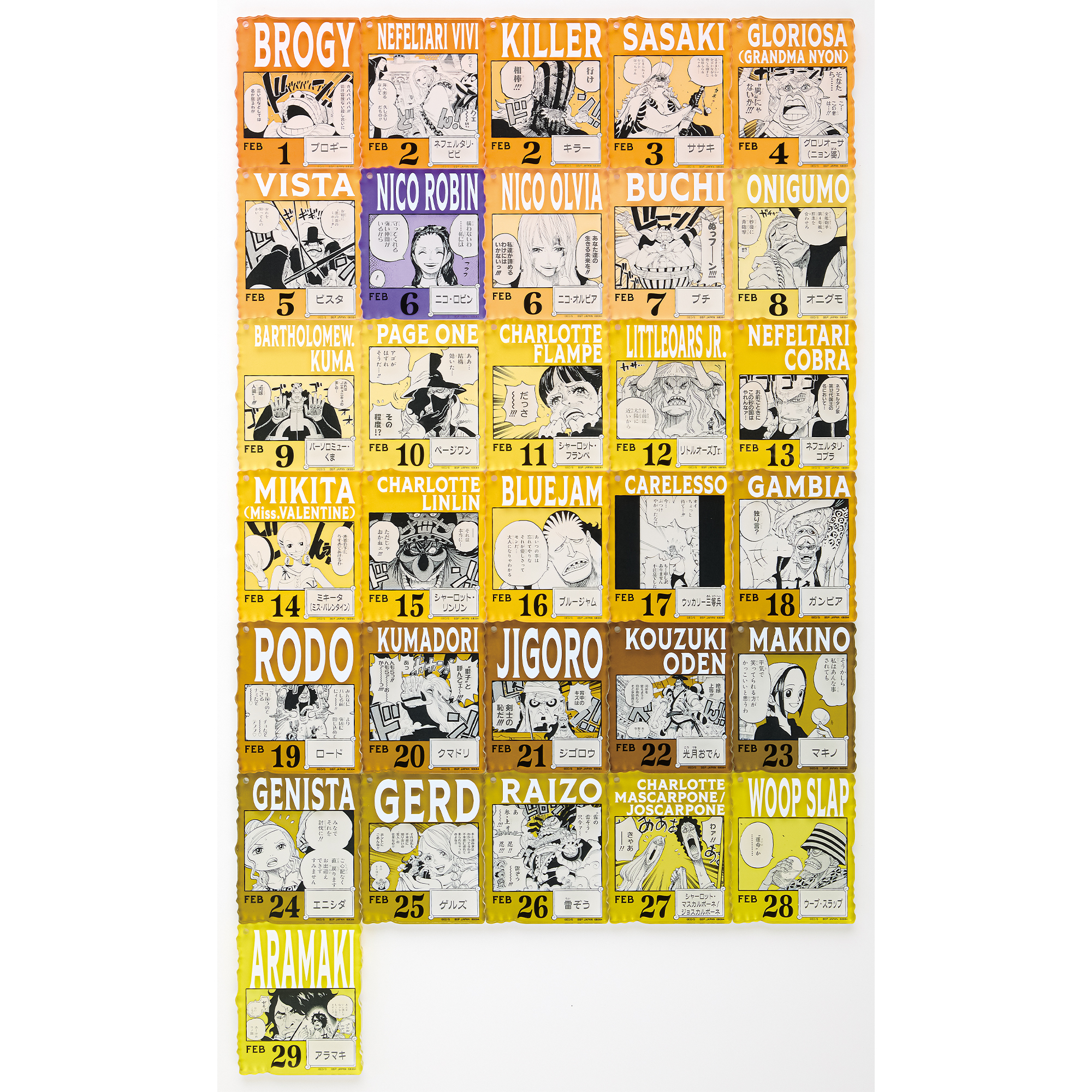 ONE PIECE BASE SHOP KUJI 366DAYS OF BIRTHDAYS (January to March) Image 2