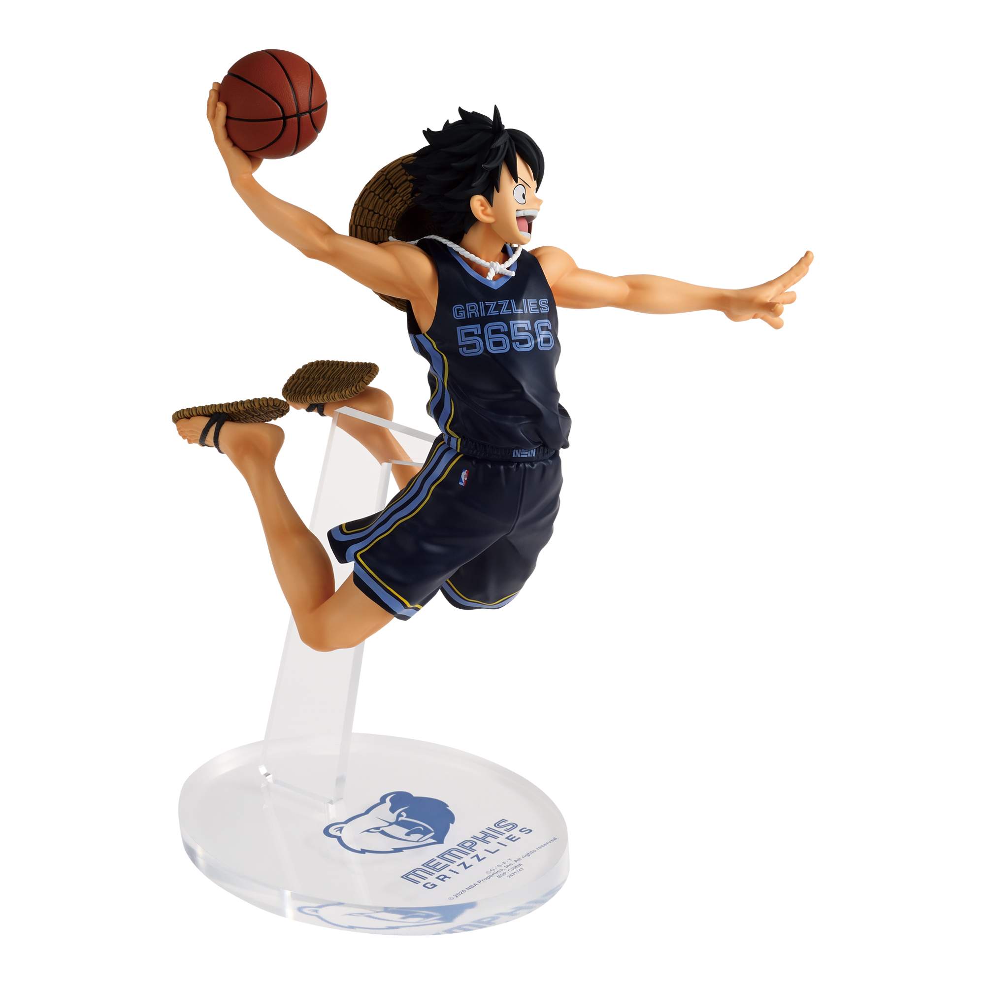 ワンピース ベースショップ NBA MEMPHIS GRIZZLIES ルフィ ONE PIECE ×NBA MASTER STARS PIECE THE MONKEY.D.LUFFY MEMPHIS