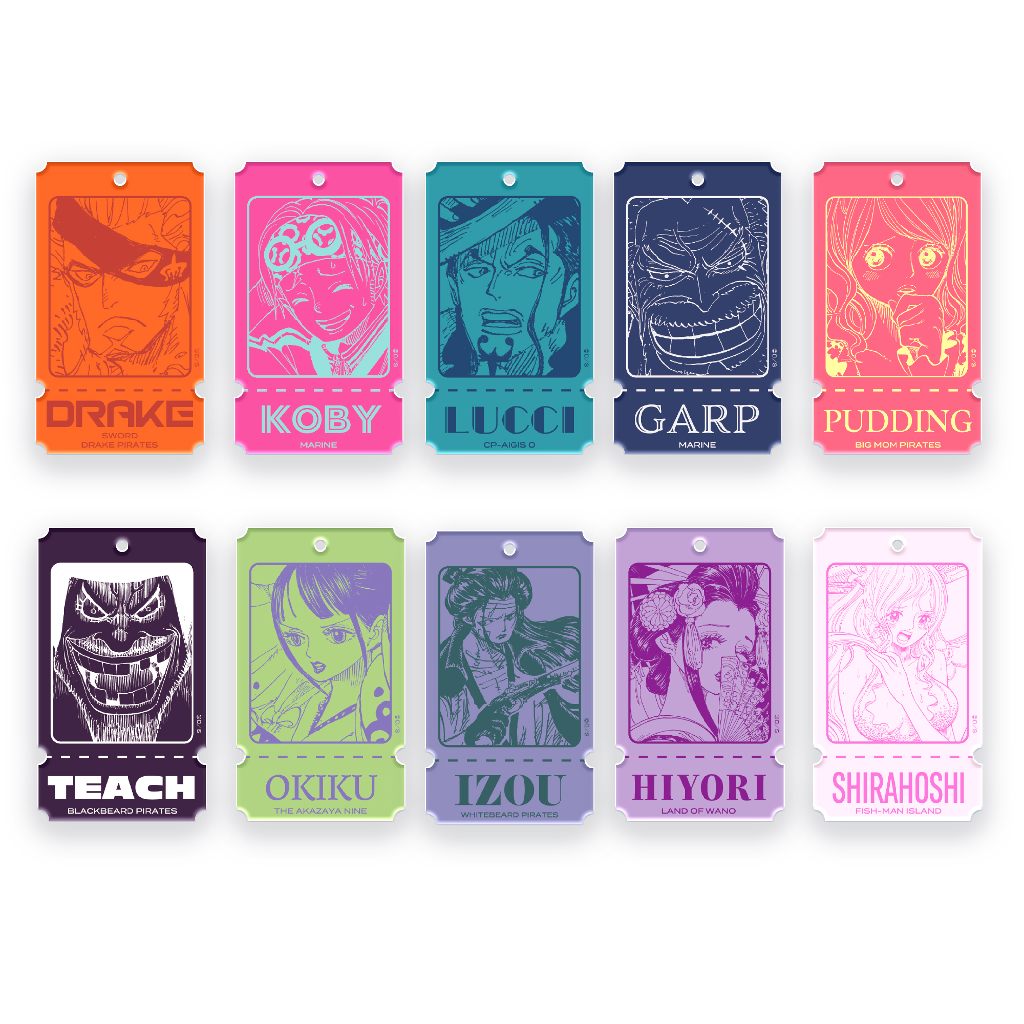 ONE PIECE キャラクターチケットキーリング  画像 5