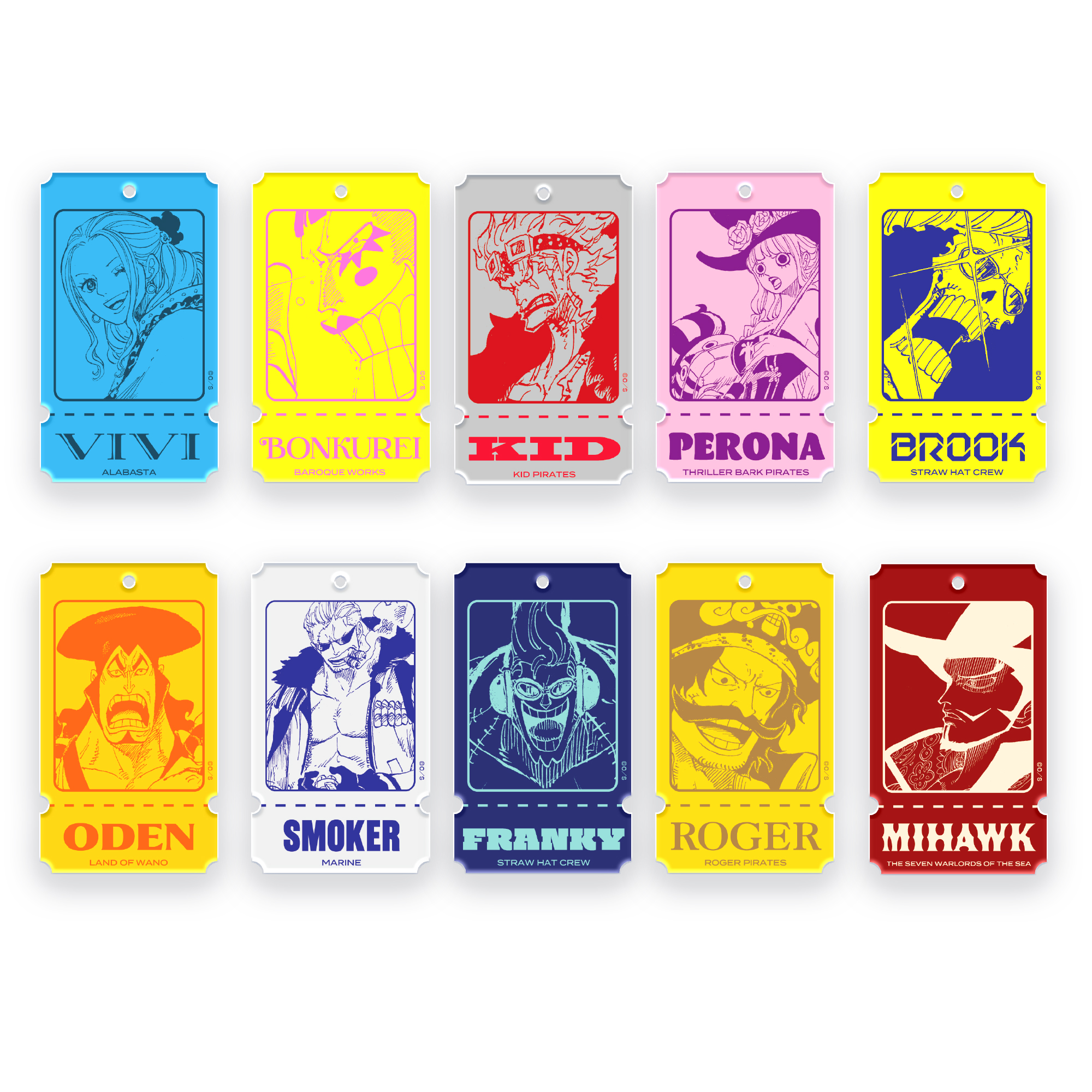 ONE PIECE キャラクターチケットキーリング  画像 3