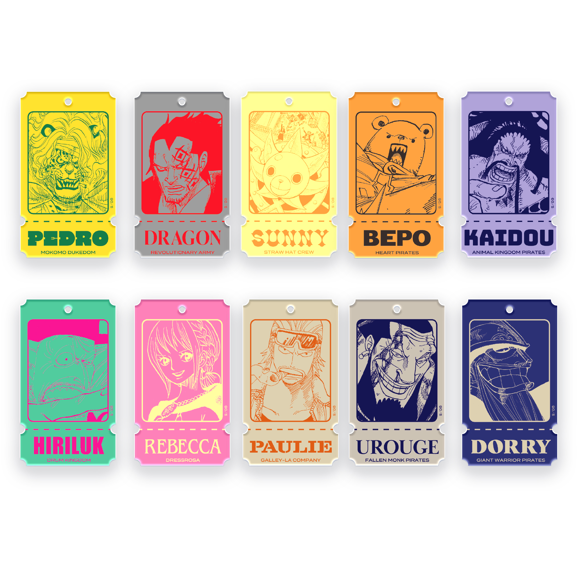 ONE PIECE キャラクターチケットキーリング  画像 7