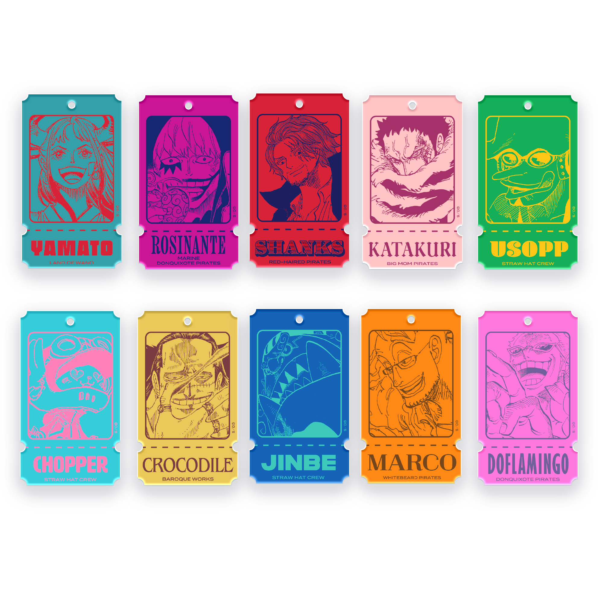 ONE PIECE キャラクターチケットキーリング  画像 2