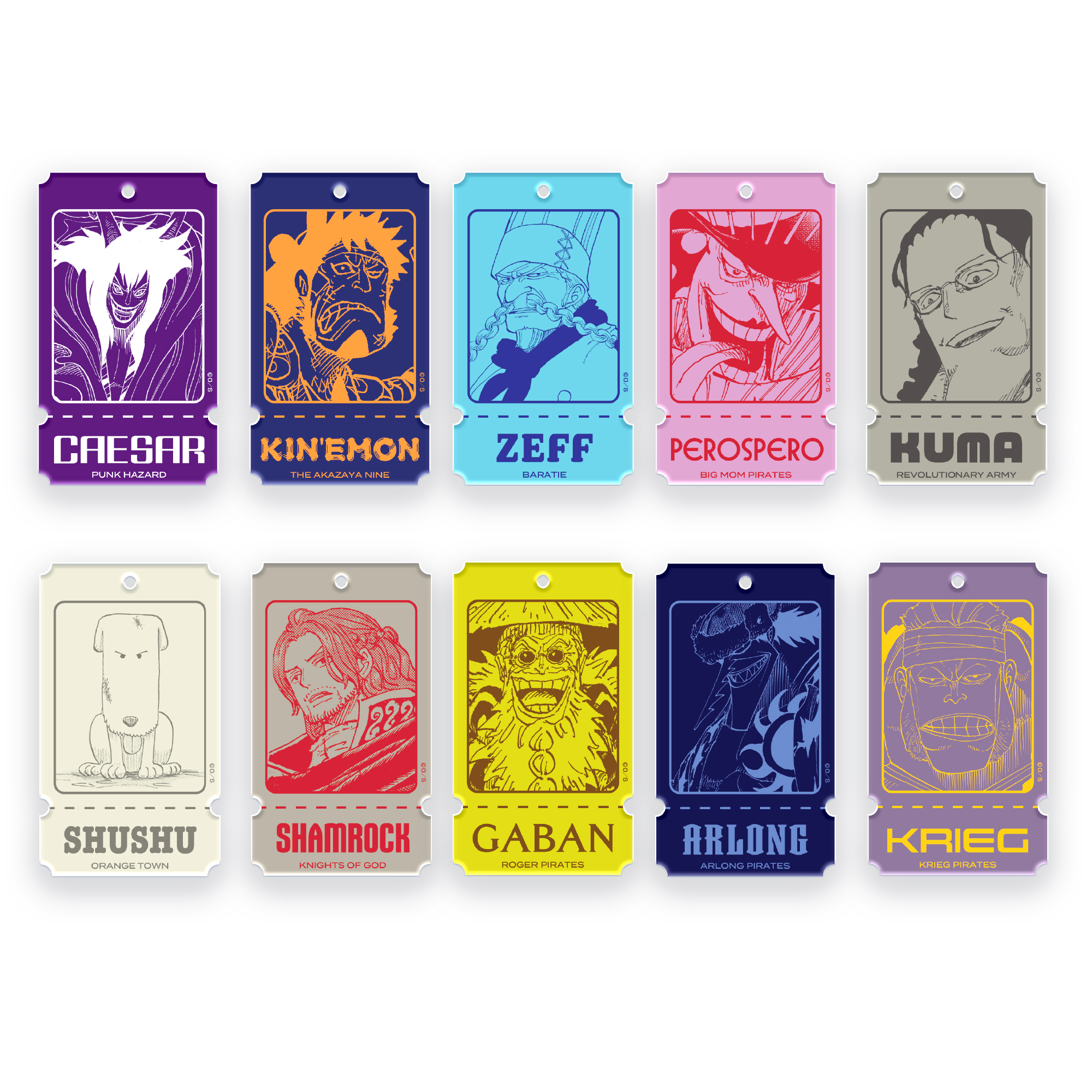 ONE PIECE キャラクターチケットキーリング  画像 10