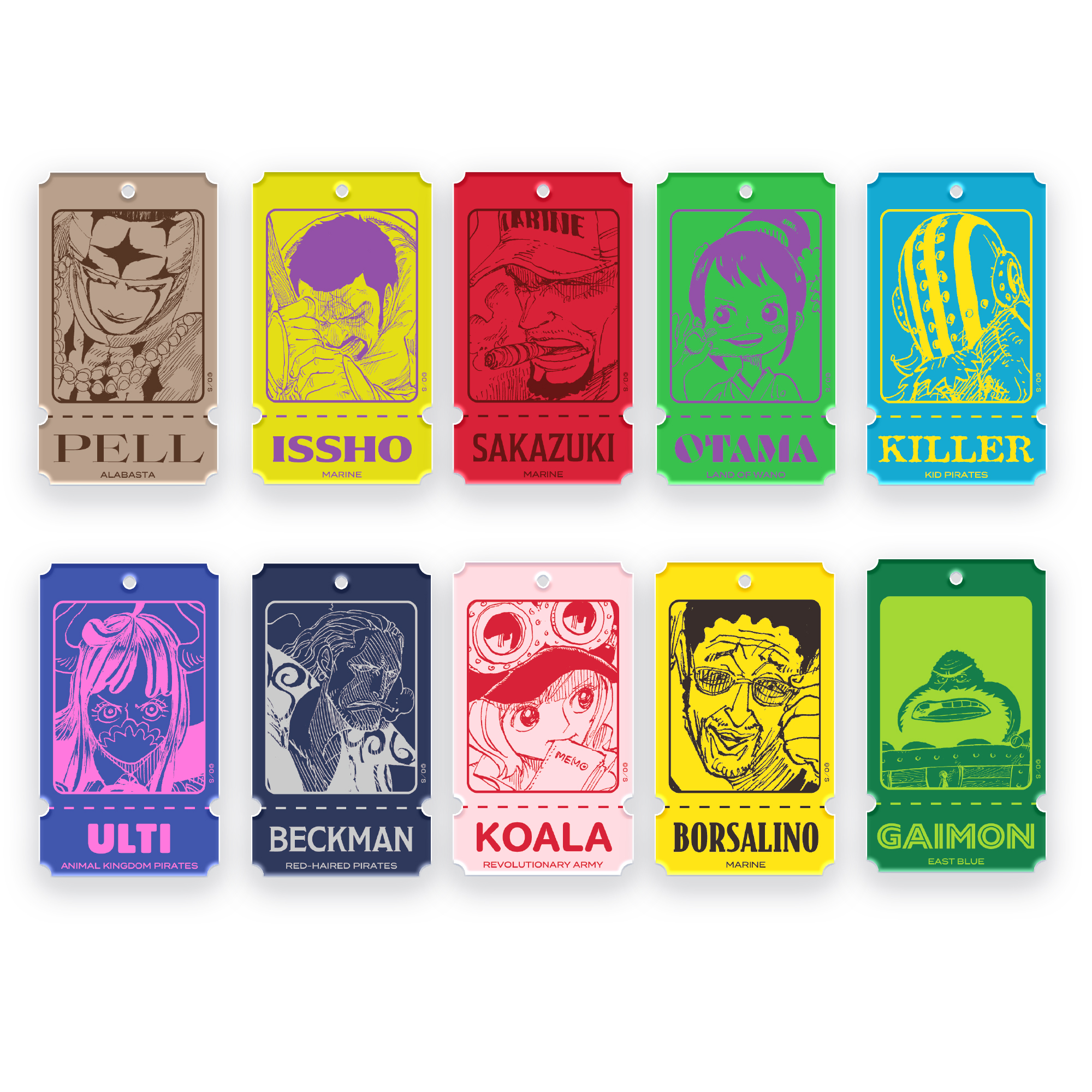 ONE PIECE キャラクターチケットキーリング  画像 6