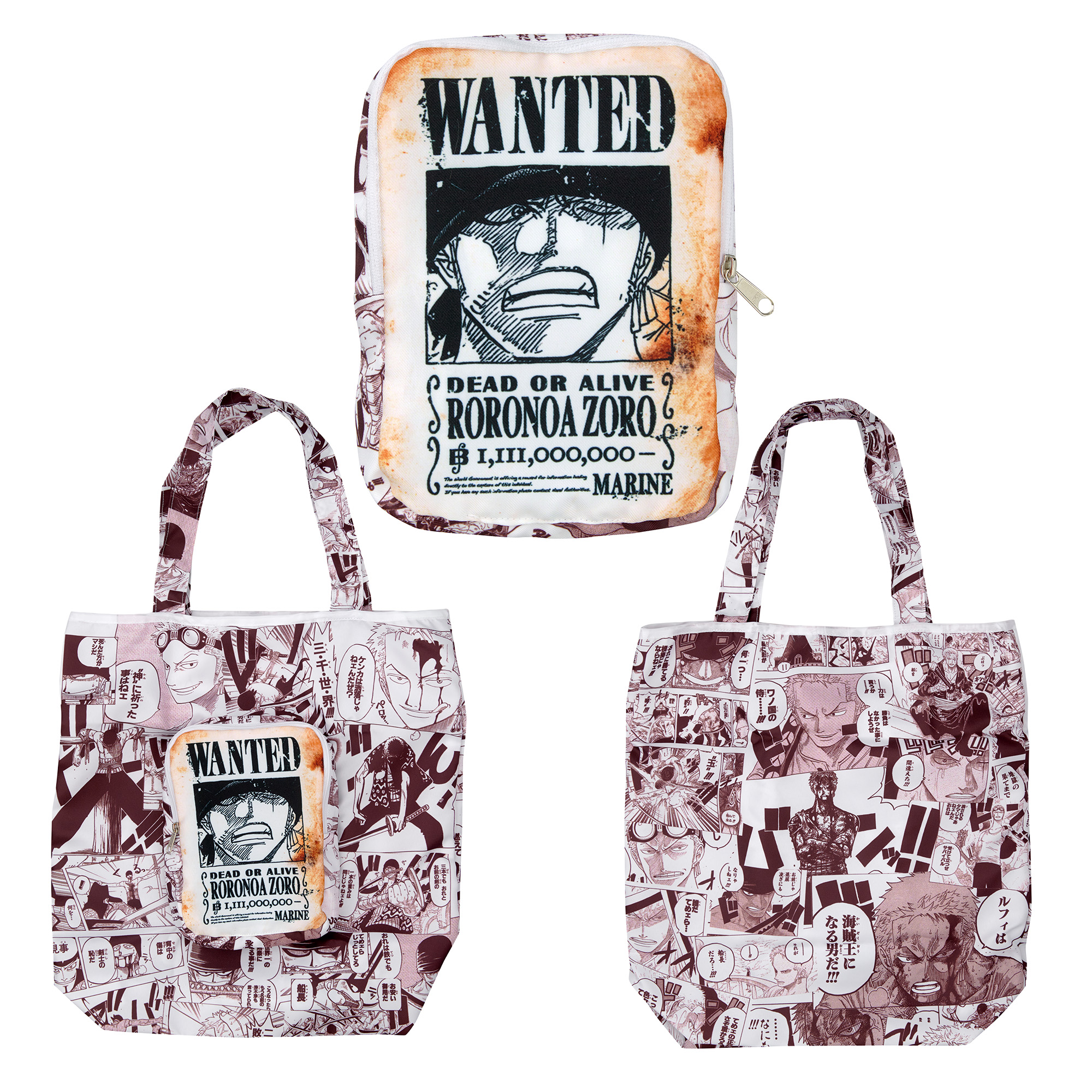 chiiii bag 【24AW】cotton volume One piece ONE PIECE Wanted Poster Eco Bag | ONE PIECE BASE SHOP | ONE PIECE