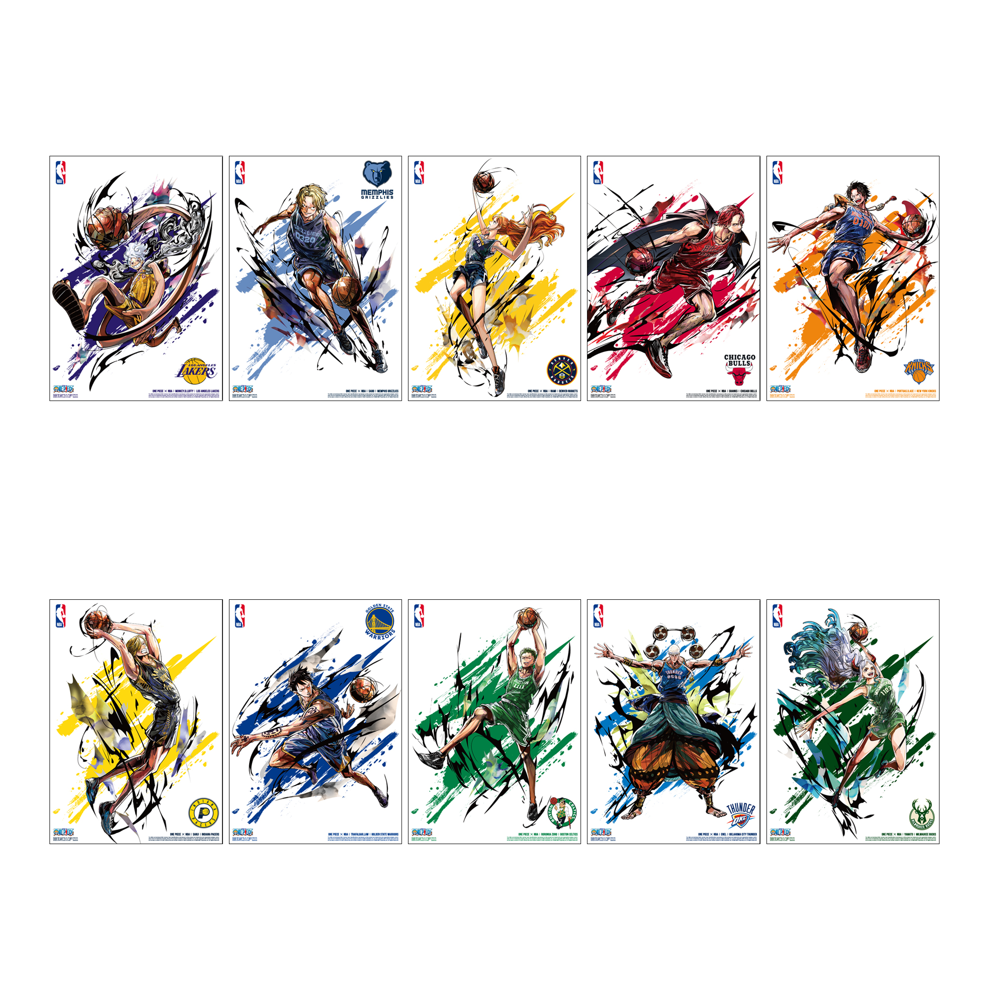 ONE PIECE × NBA MINI POSTER SET | ONE PIECE BASE SHOP | ワンピース
