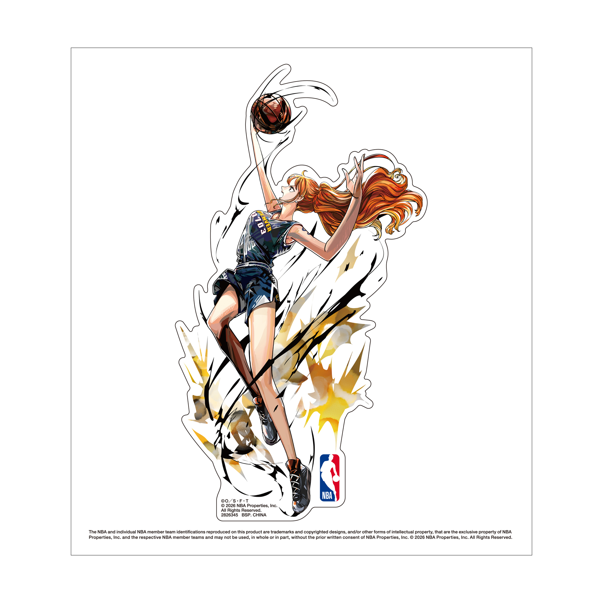ONE PIECE × NBA STICKER | ONE PIECE BASE SHOP | ONE PIECE BASE